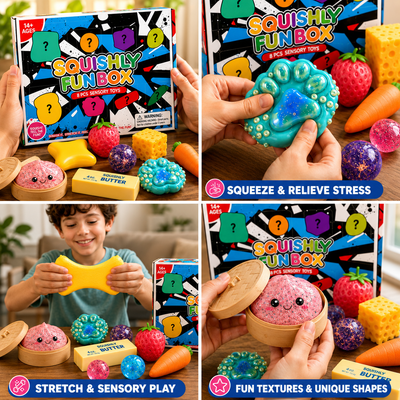 Squishly™ 8-Piece Mystery Squishy Box